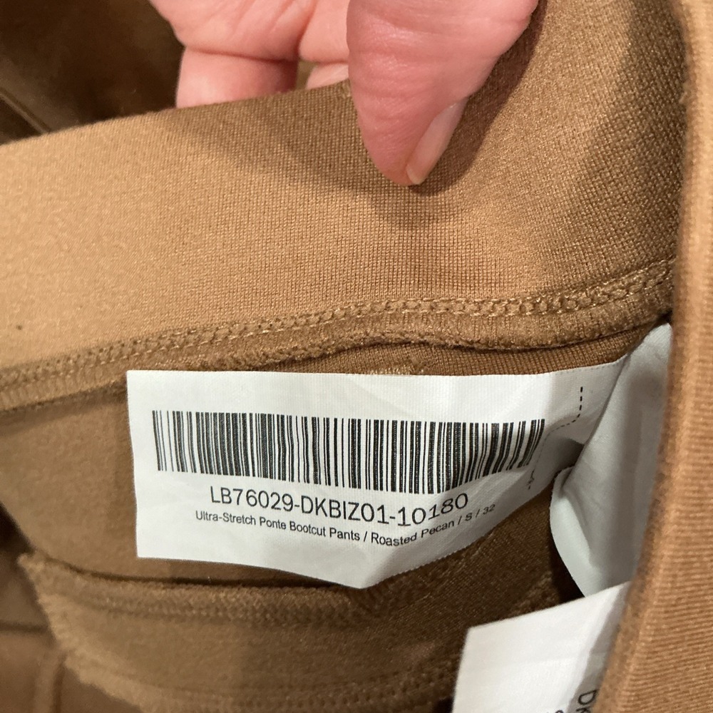 Quince Ultra Stretch Ponte Bootcut Pants, Roasted Pecan Brown, Size Small - Picture 8 of 11